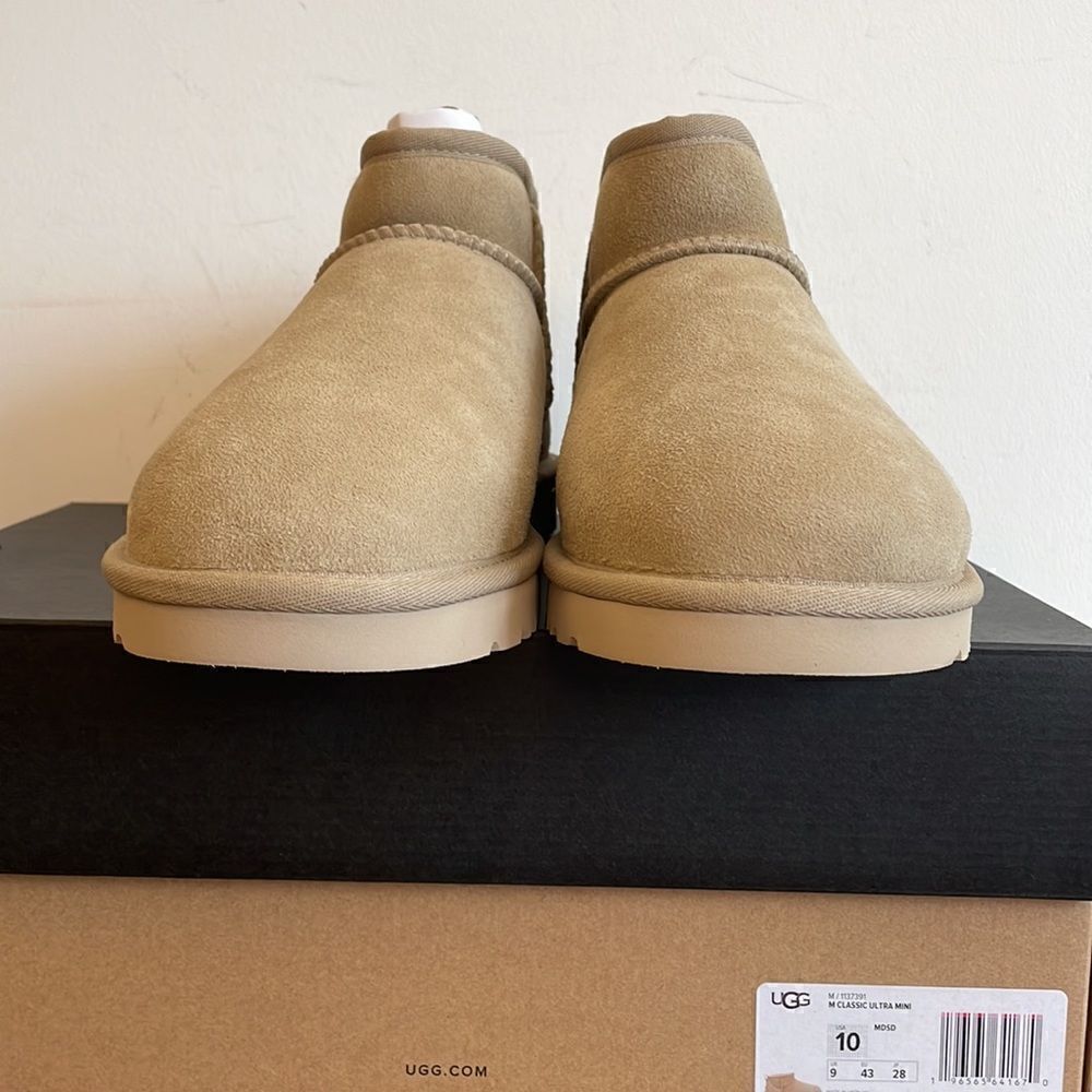 UGG Classic Ultra Mini Boots Mustard Seed Men Size 10 Women Size 11 - Picture 7 of 15
